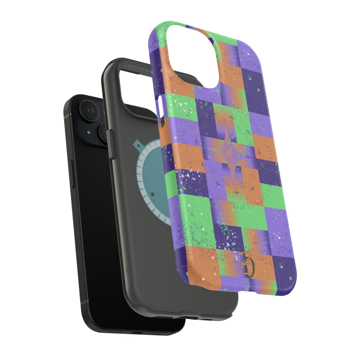 MagSafe Tough Cases - Purple Star Splat Design 7705