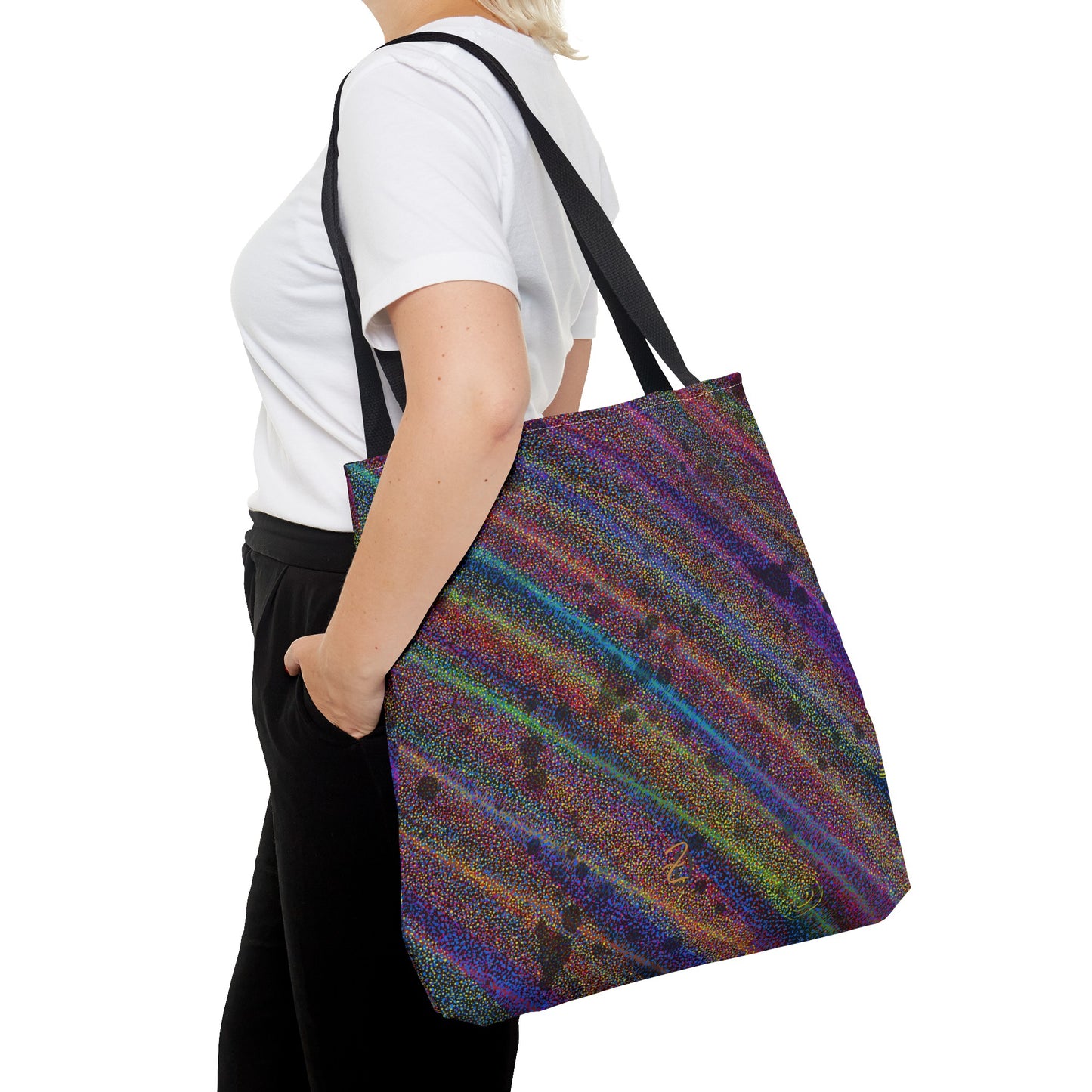 Static Rainbow Tote Bag - Design 7718