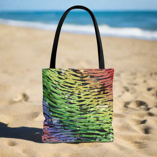 Nighttime Rainbow Tote Bag - Design 7717