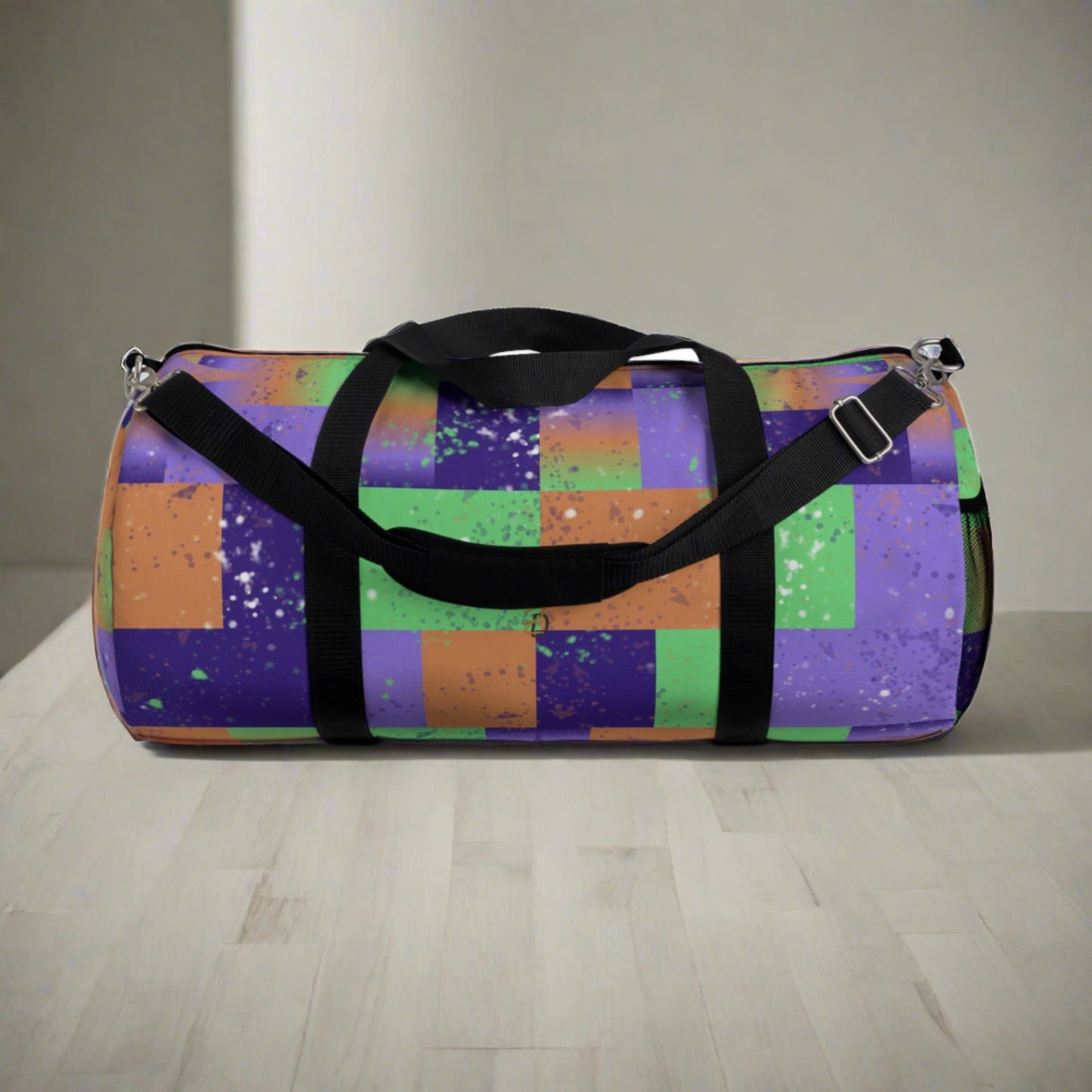 Purple Star Splat Duffel Bag - Design 7705