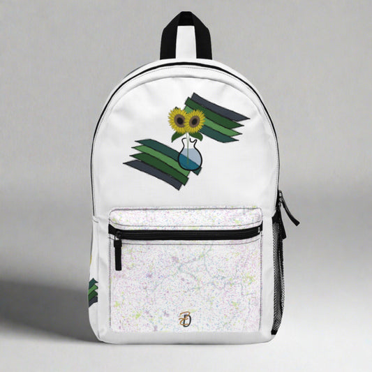 Light Backpack - Sunflower Guitar Vase Design 7702