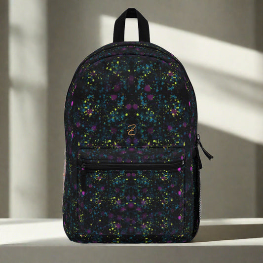 Light Backpack - Digital Dark Splatter Design 7703