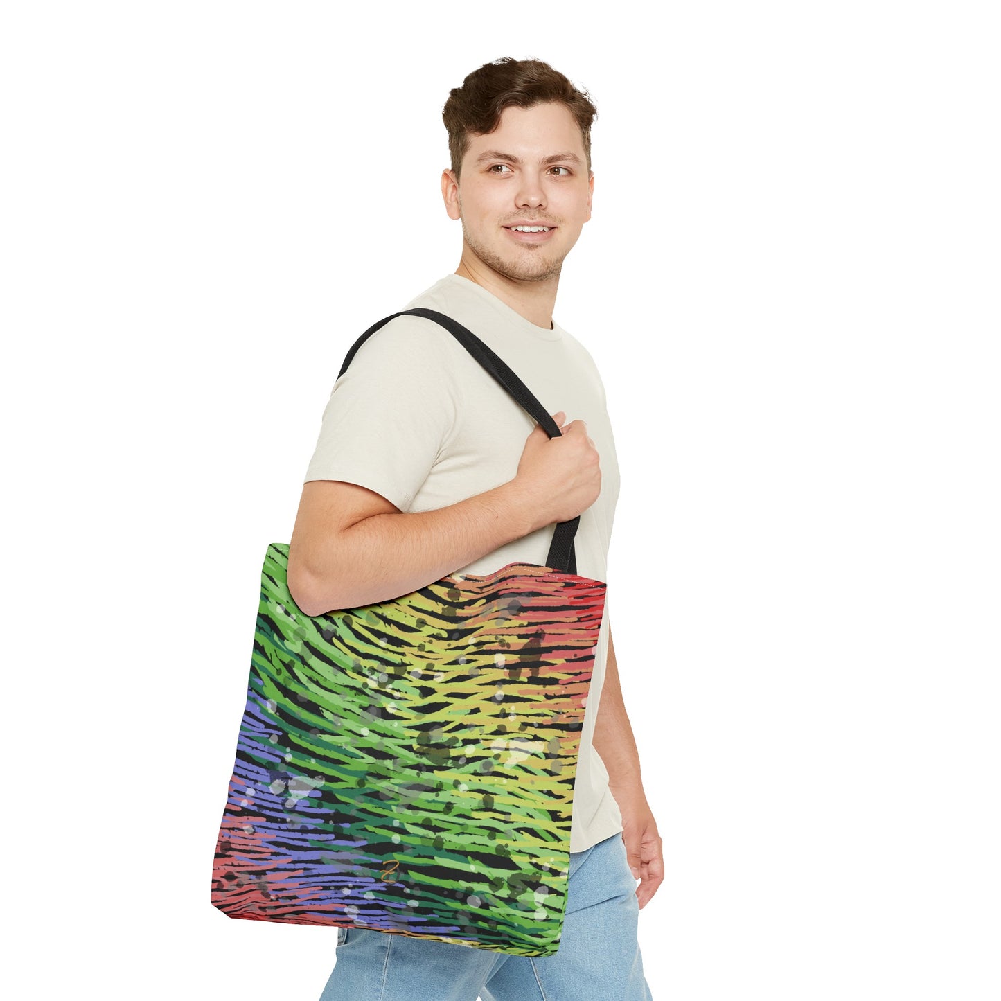 Nighttime Rainbow Tote Bag - Design 7717