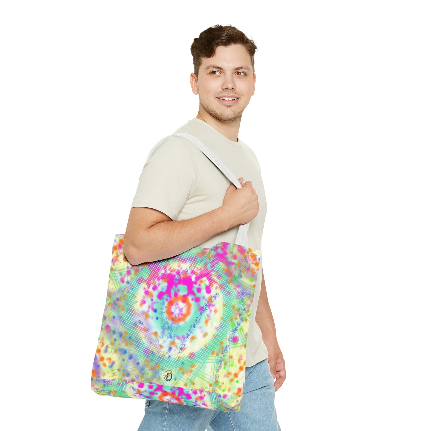 Digital Dye Splat Tote Bag - Design 7710