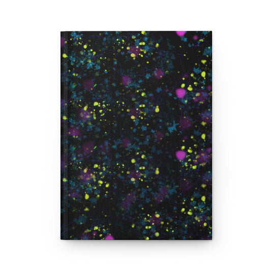 Digital Dark Splatter Hardcover Journal - Design 7703