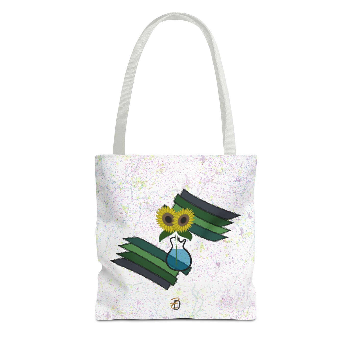 Tote Bag - Sunflower Guitar Vase Design 7702