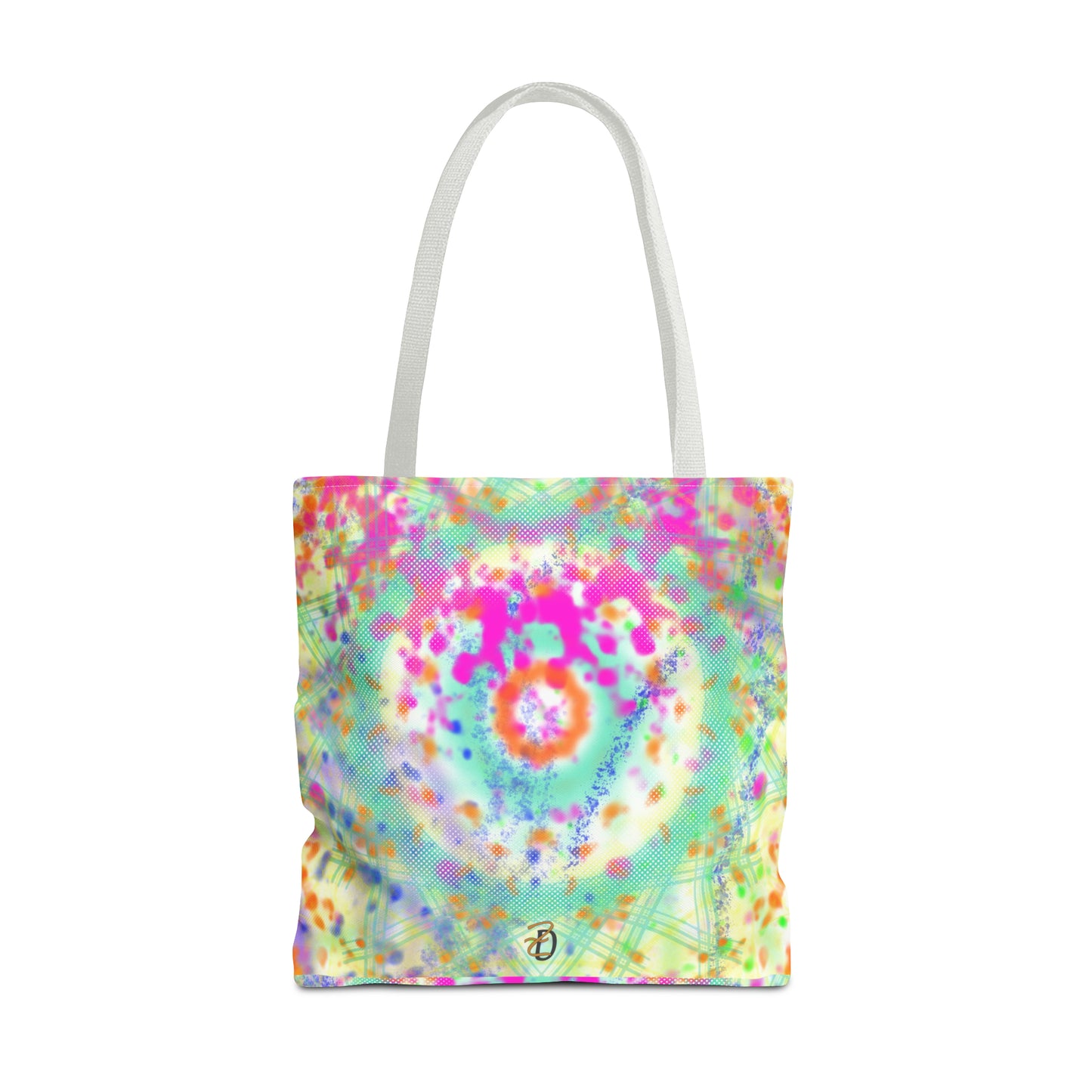 Digital Dye Splat Tote Bag - Design 7710