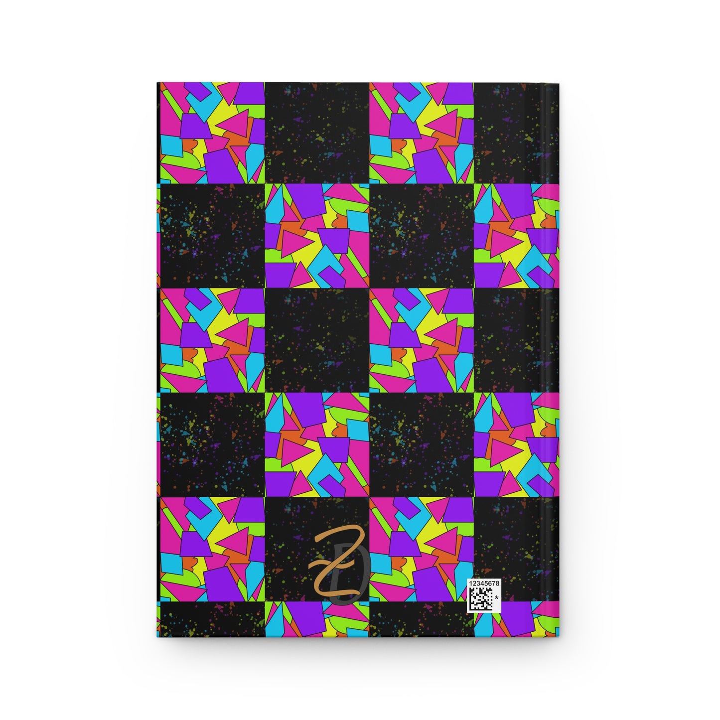 Dark Neon Sprinkles Hardcover Journal - Design 7714