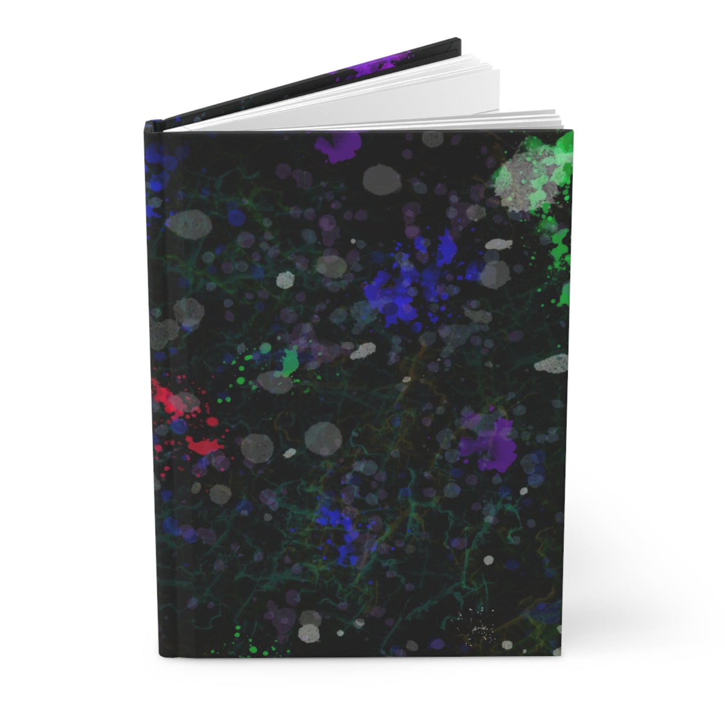 Green Lightening Splat Hardcover Journal - Design 7706