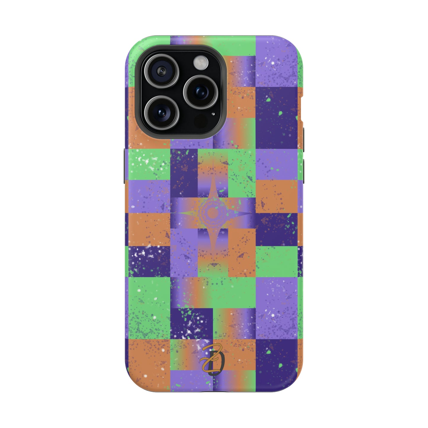 MagSafe Tough Cases - Purple Star Splat Design 7705