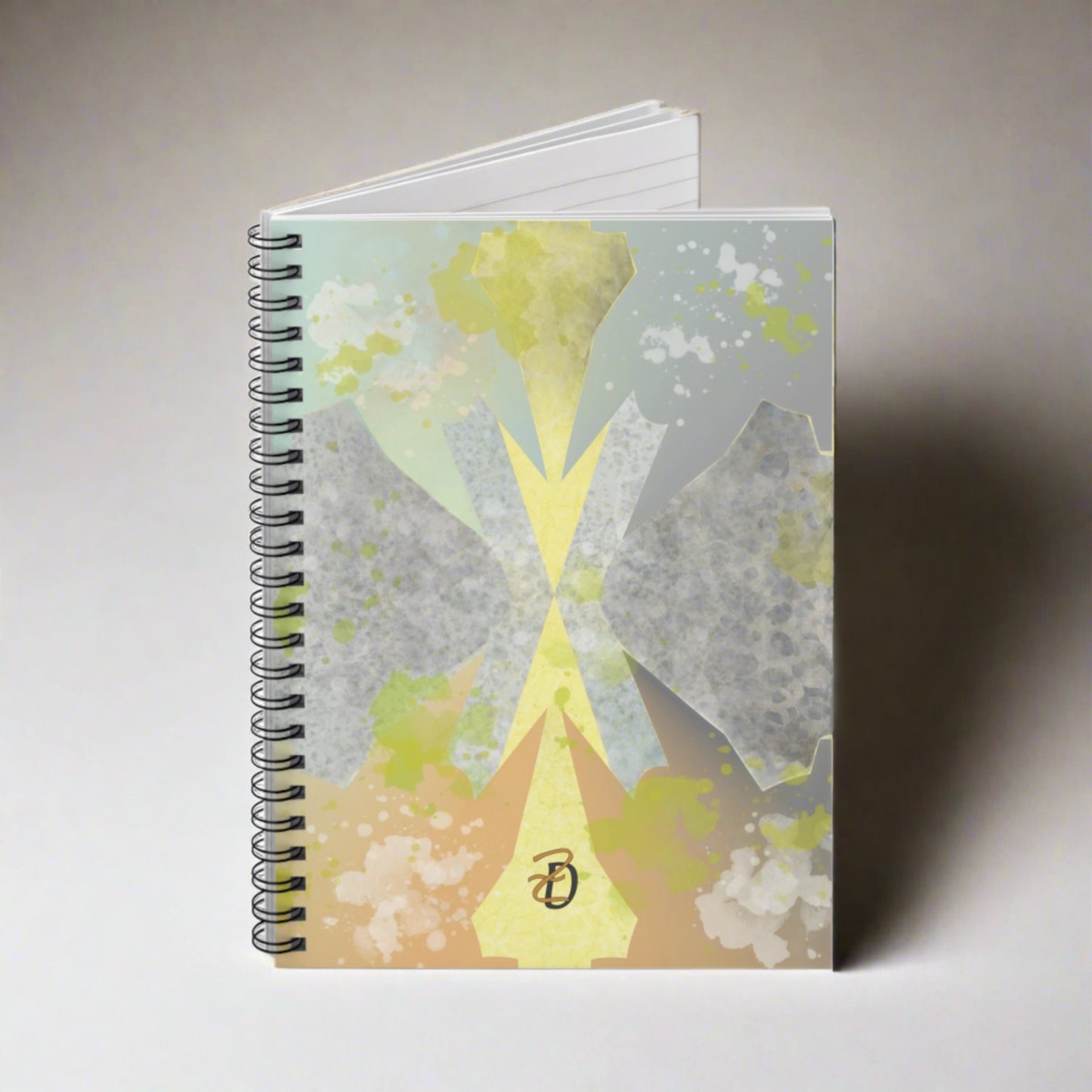 Digital Spring Ruled Spiral Notebook - Design 7704