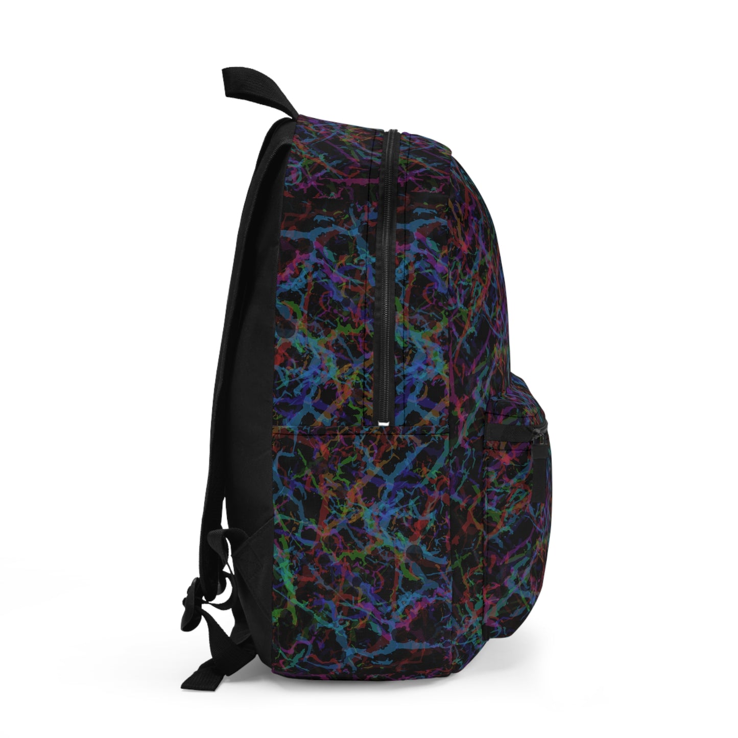 Light Backpack - Dark Rainbow Lightening Design 7712