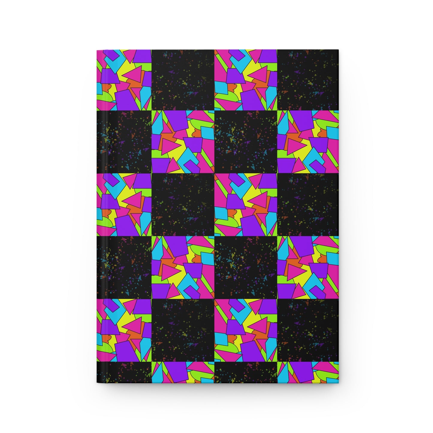 Dark Neon Sprinkles Hardcover Journal - Design 7714