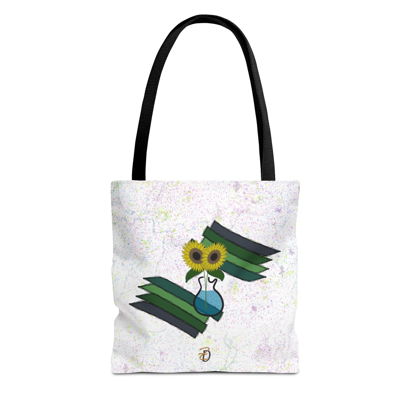 Tote Bag - Sunflower Guitar Vase Design 7702
