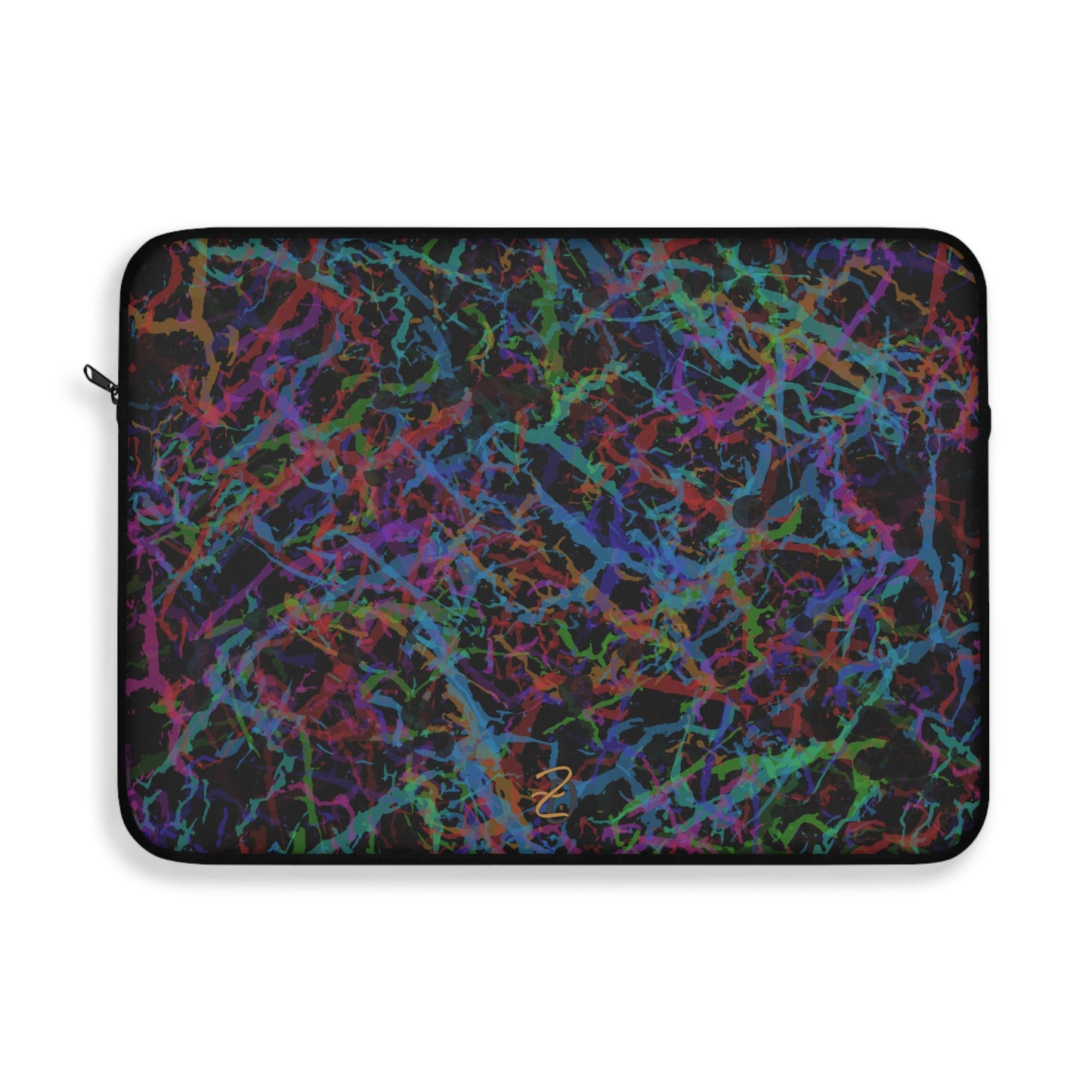 Laptop Sleeve - Dark Rainbow Lightening Design 7712