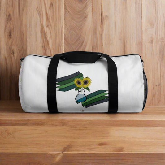 Sunflower Guitar Vase Duffel Bag - Design 7702