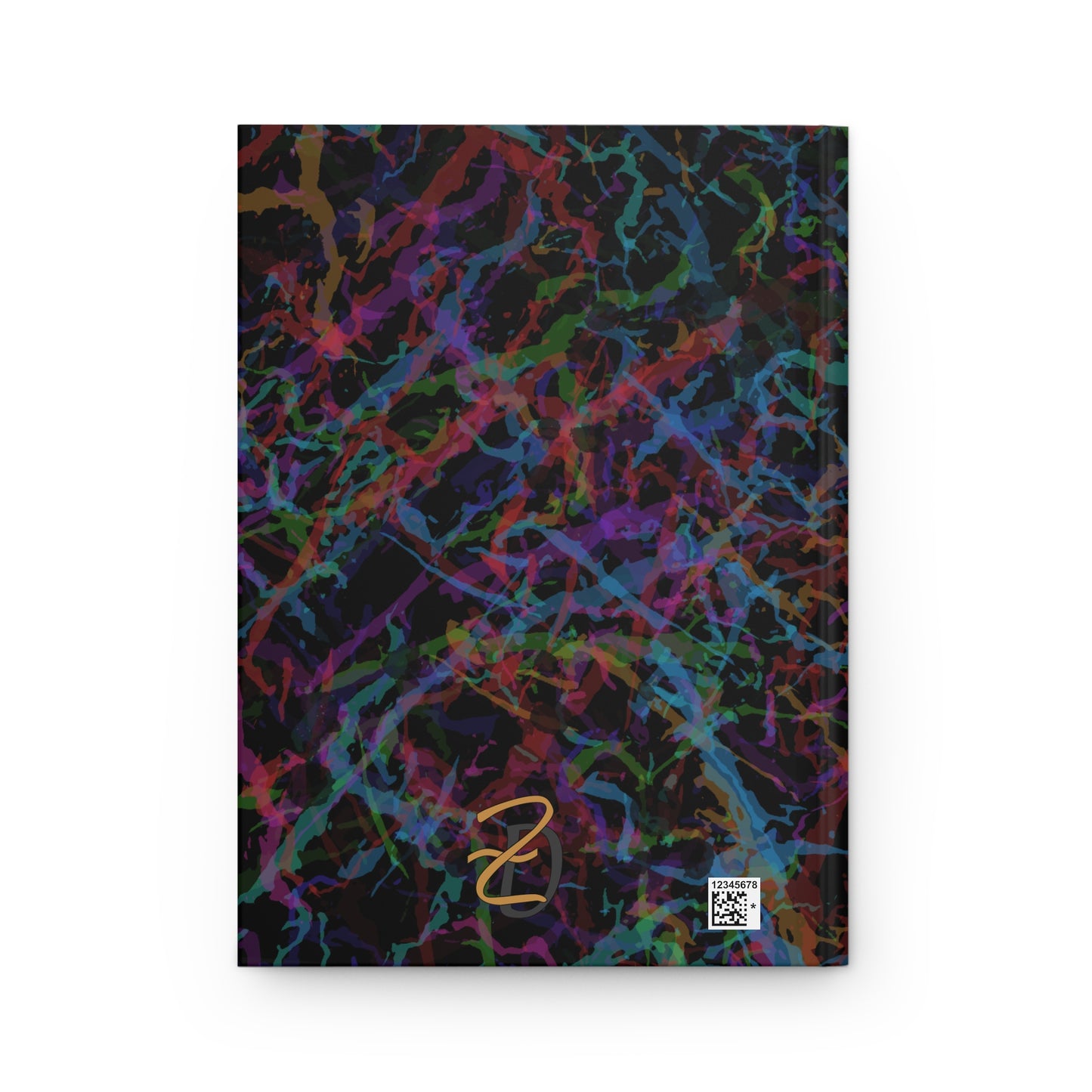 Dark Rainbow Lightening Hardcover Journal - Design 7712