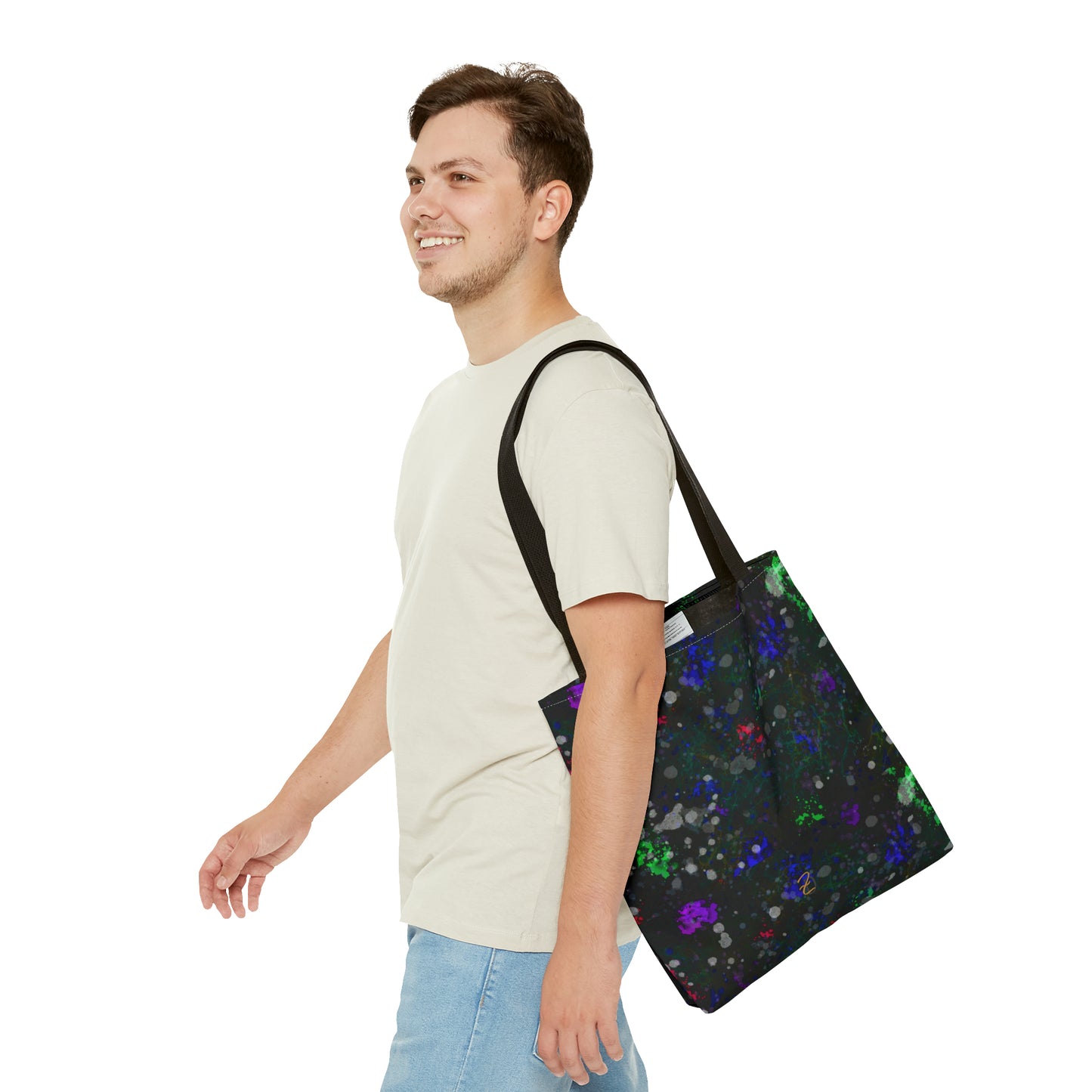 Green Lightening Splat Tote Bag - Design 7706