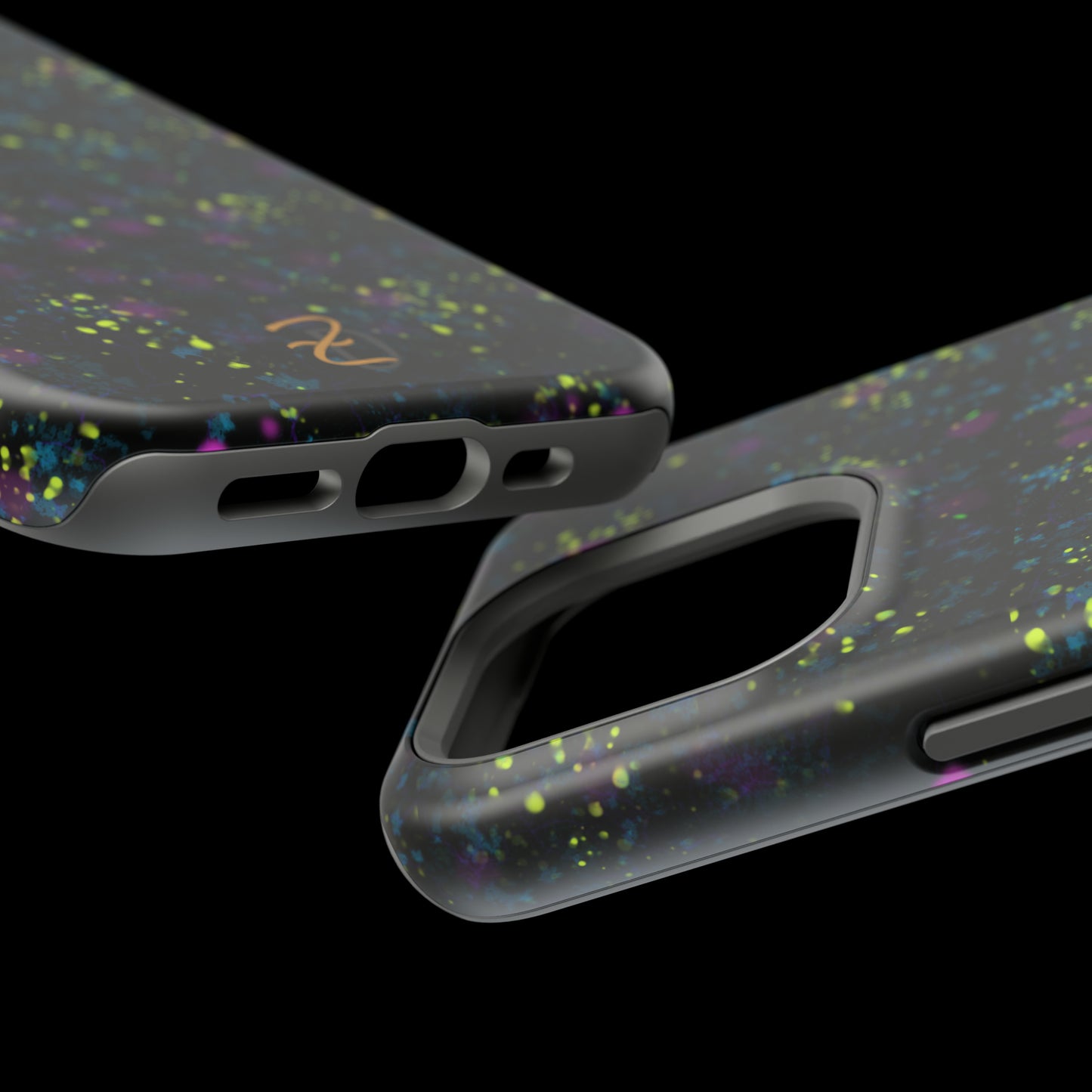 MagSafe Tough Cases - Digital Dark Splatter Design 7703