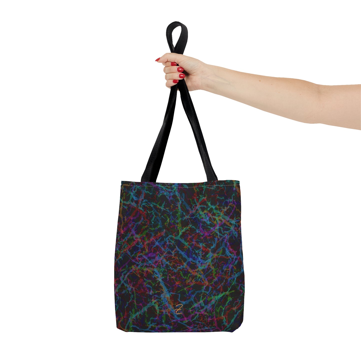 Dark Rainbow Lightening Tote Bag - Design 7712