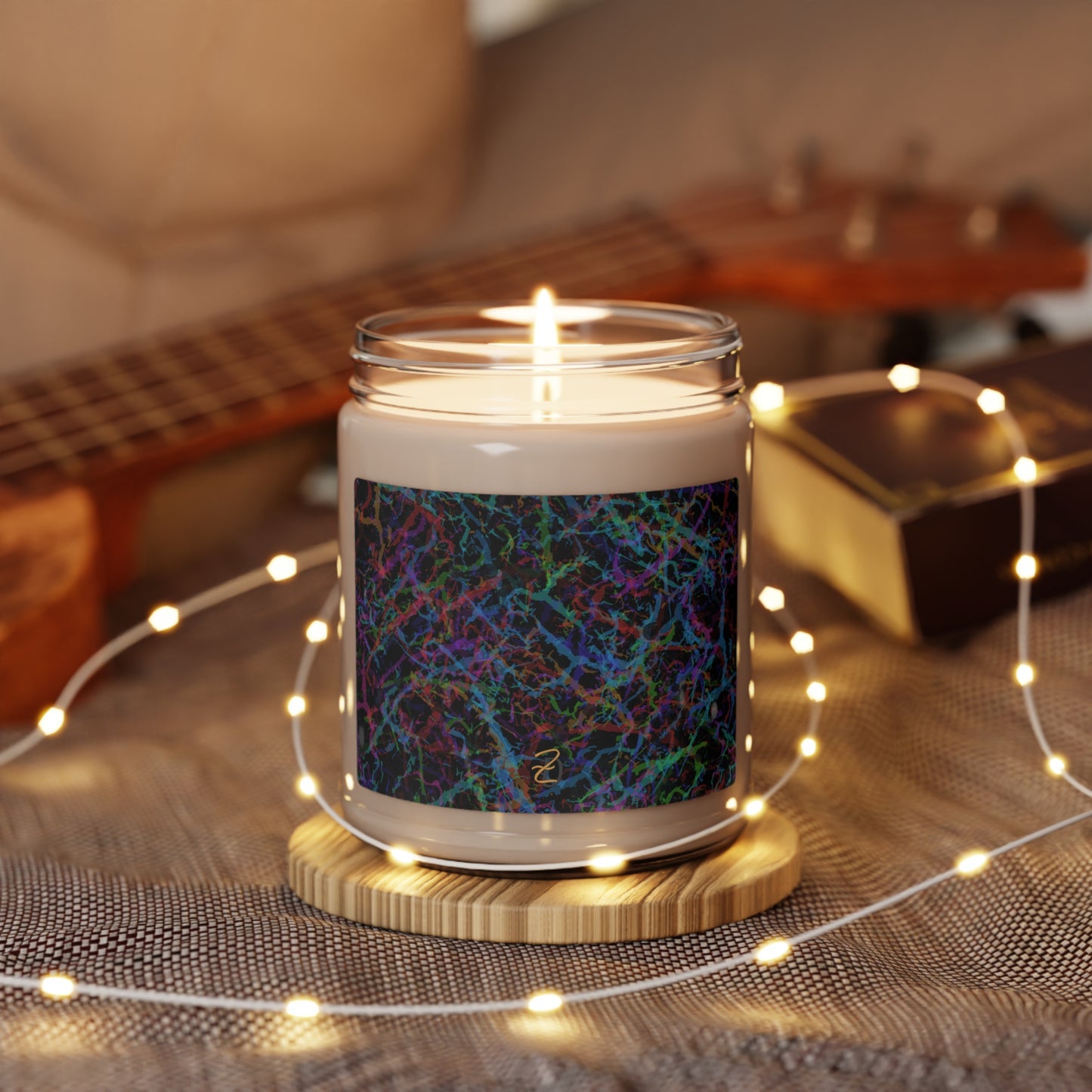 Dark Rainbow Lightening Soy Scented Candle 9oz - Design 7712