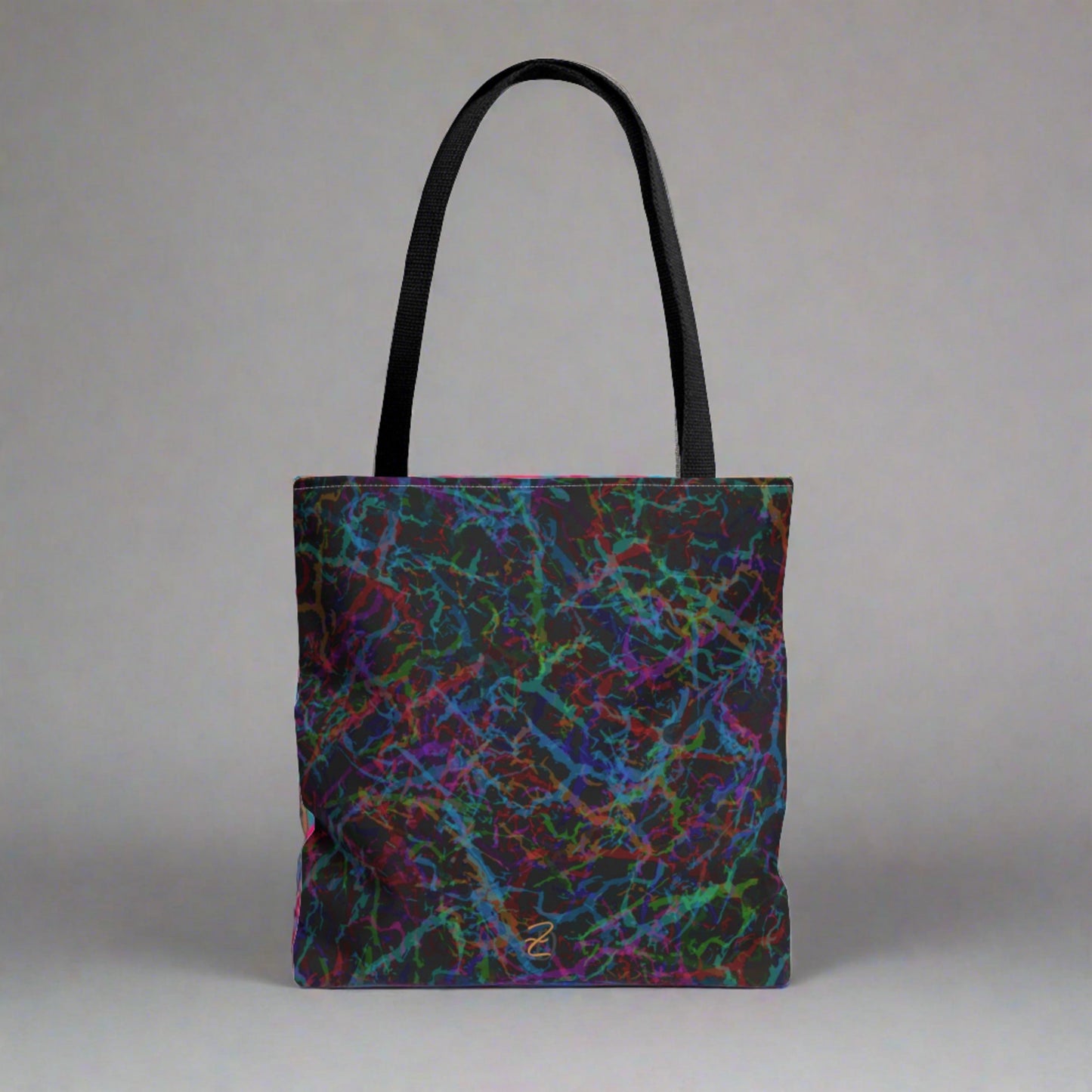 Dark Rainbow Lightening Tote Bag - Design 7712