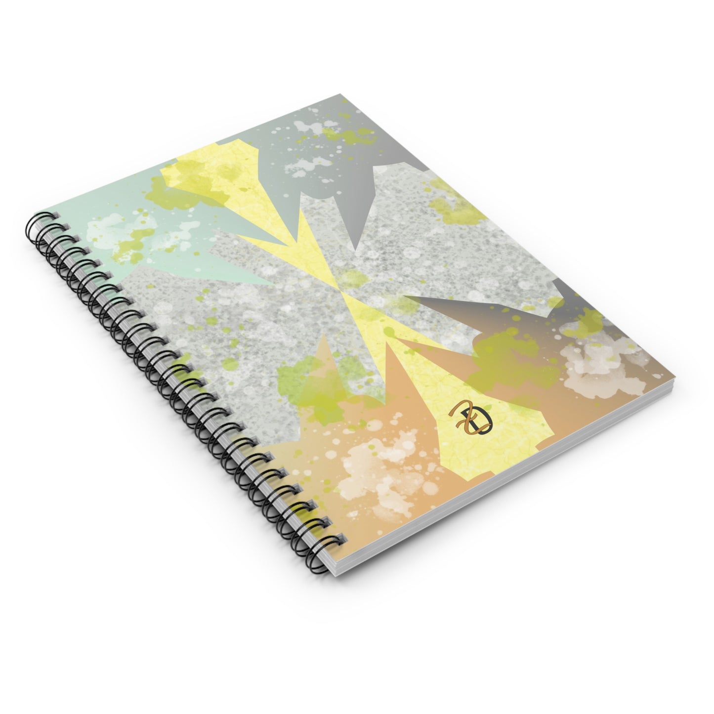 Digital Spring Ruled Spiral Notebook - Design 7704