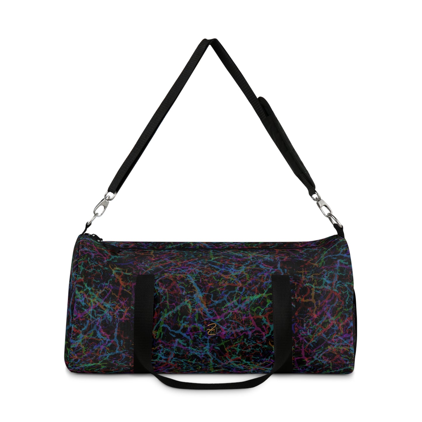 Dark Rainbow Lightening Duffel Bag - Design 7712