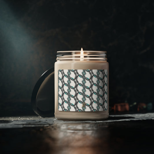 Digital Hoop Linked Soy Scented Candle 9oz - Design 7707