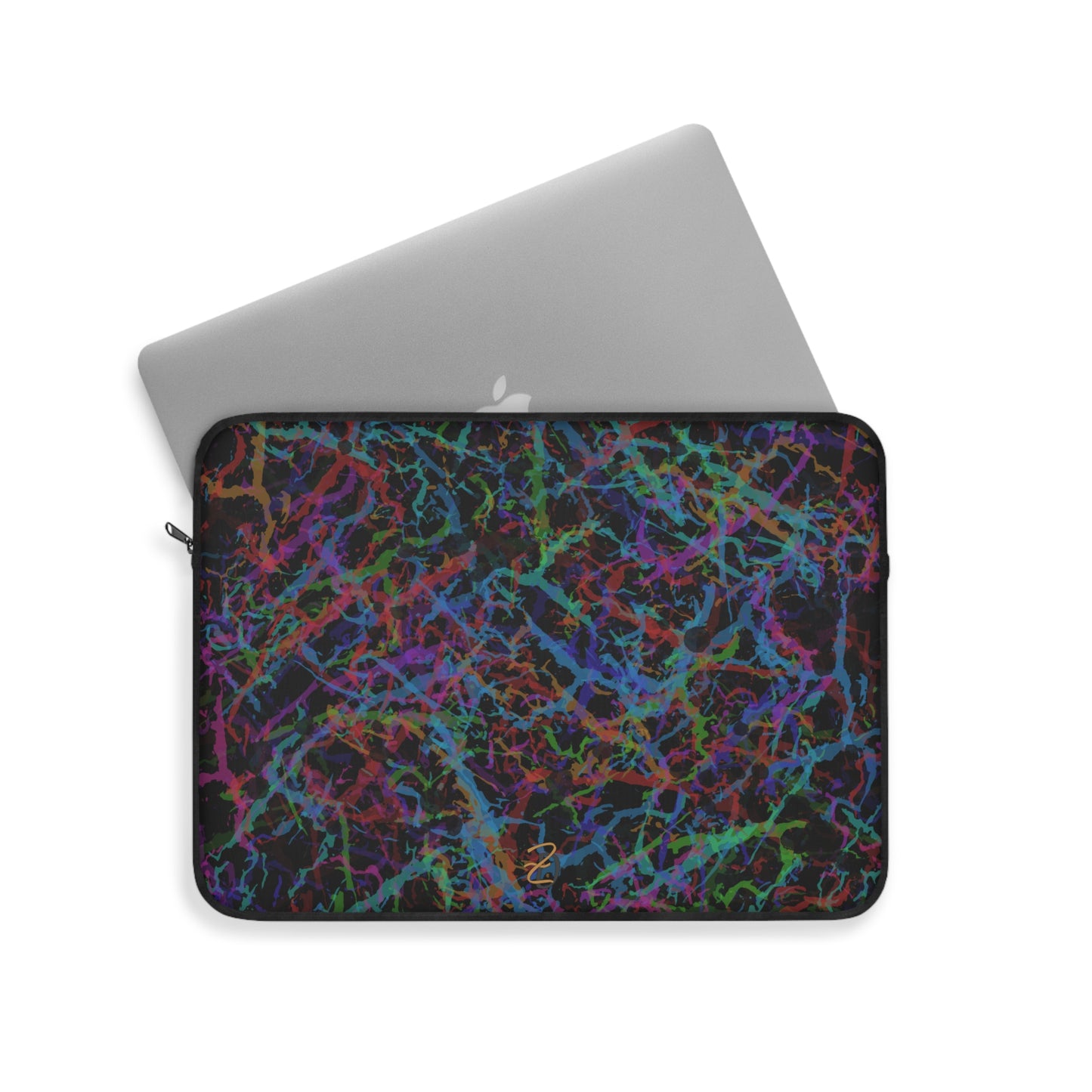 Laptop Sleeve - Dark Rainbow Lightening Design 7712