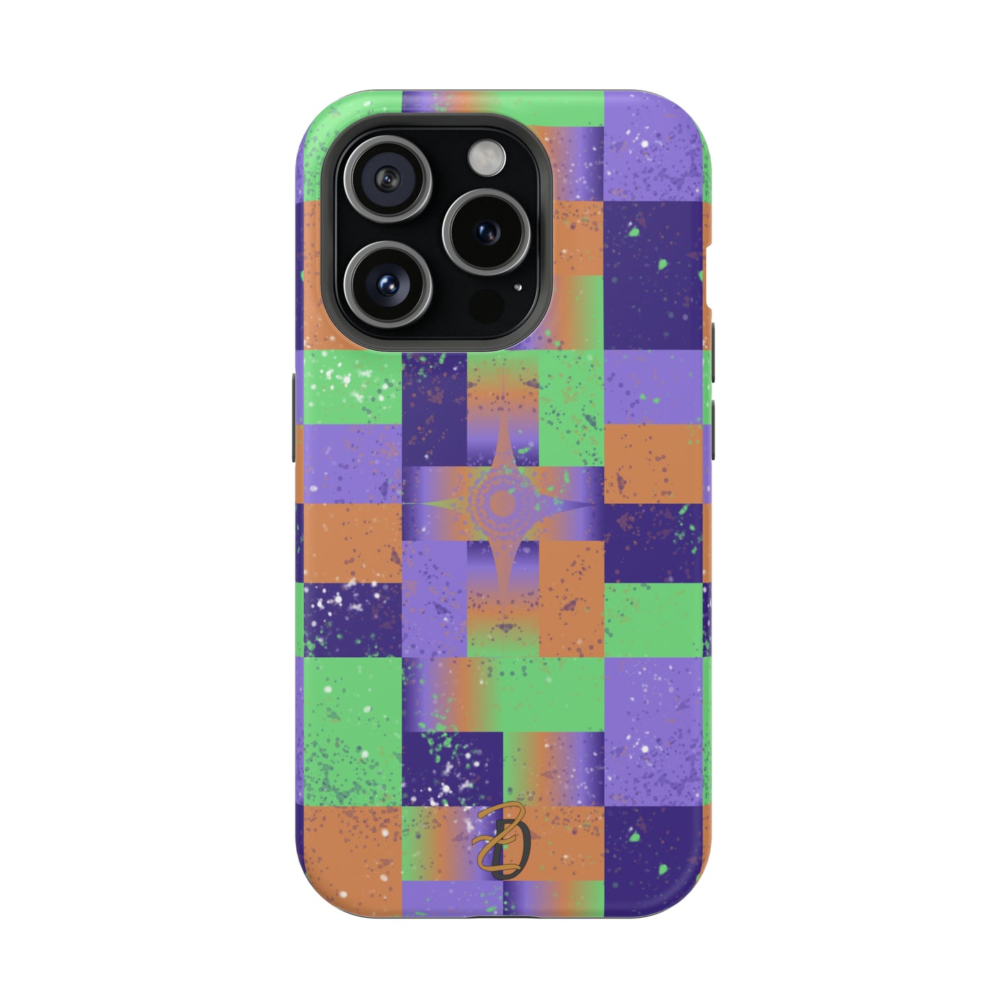 MagSafe Tough Cases - Purple Star Splat Design 7705