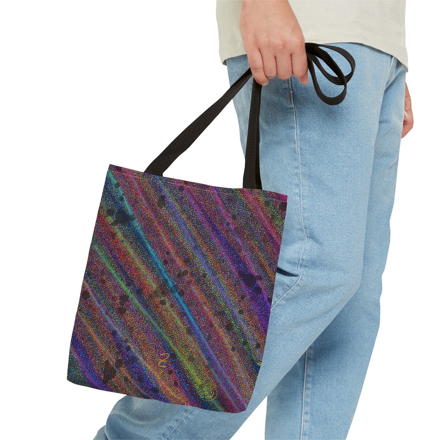 Static Rainbow Tote Bag - Design 7718