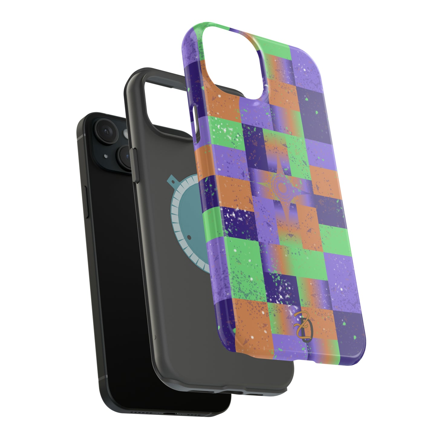 MagSafe Tough Cases - Purple Star Splat Design 7705