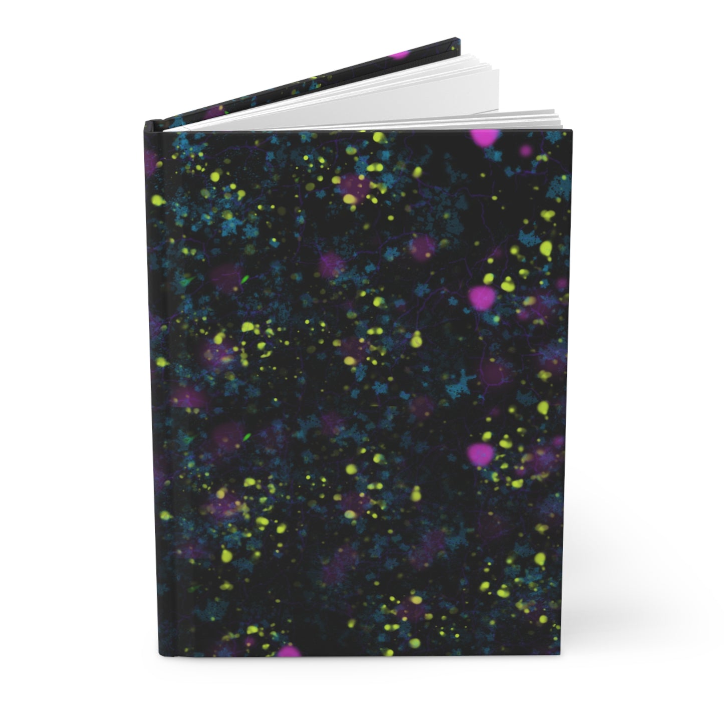 Digital Dark Splatter Hardcover Journal - Design 7703