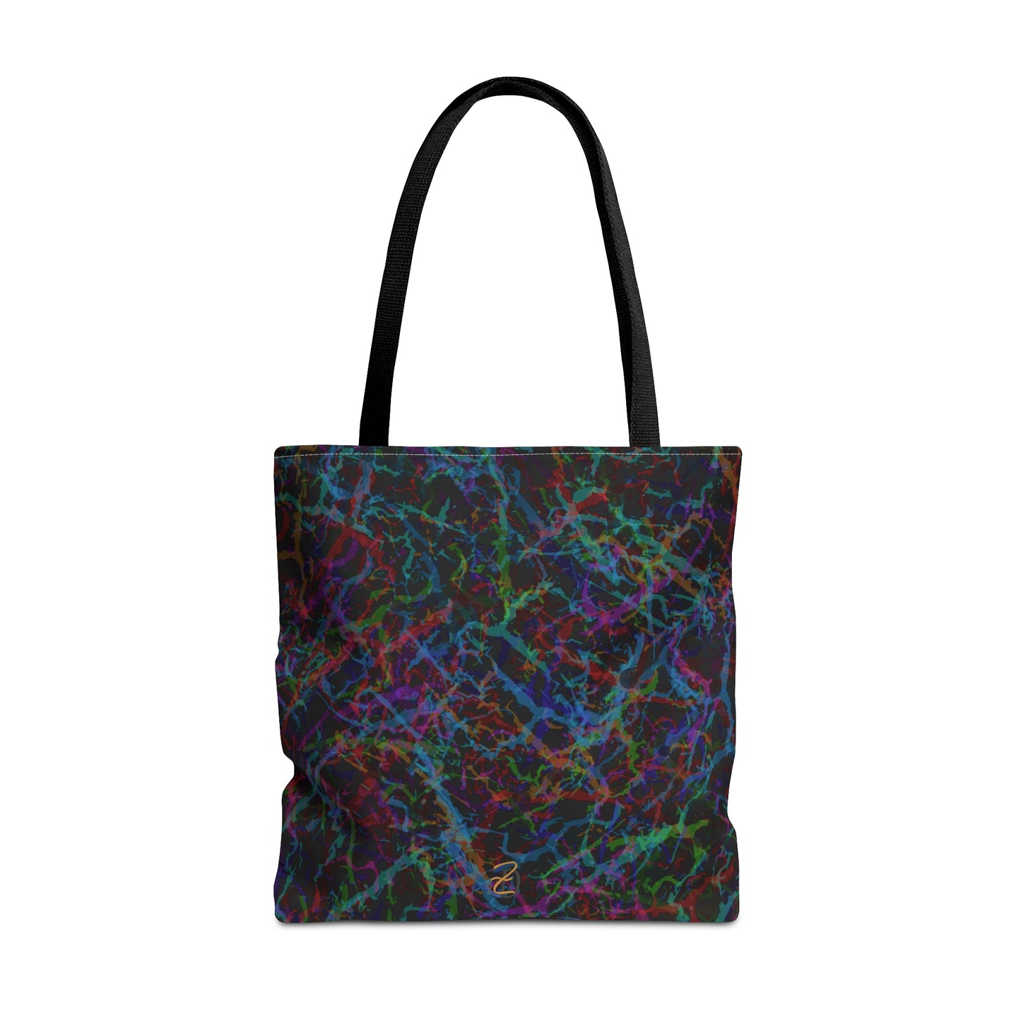 Dark Rainbow Lightening Tote Bag - Design 7712