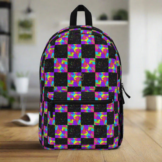 Light Backpack - Dark Neon Sprinkles Design 7714