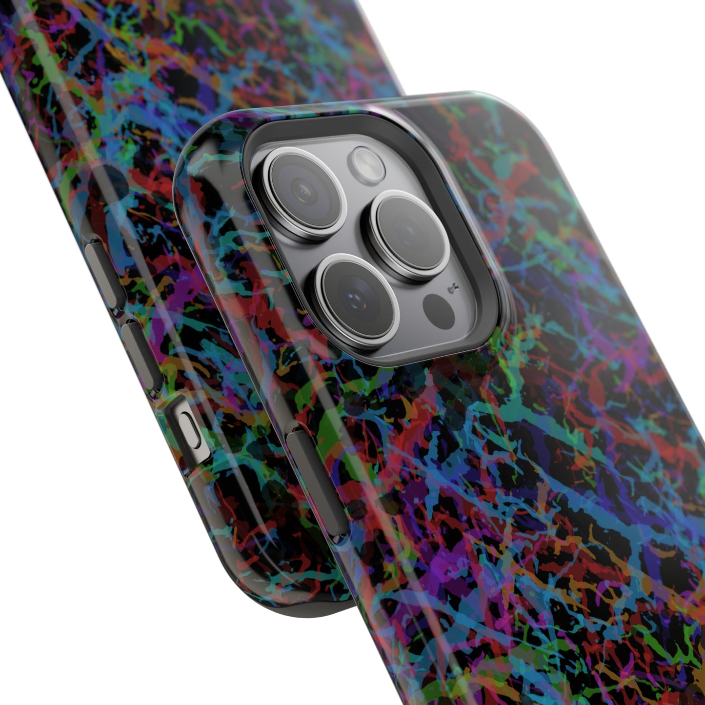 MagSafe Tough Cases - Dark Rainbow Lightening Design 7712