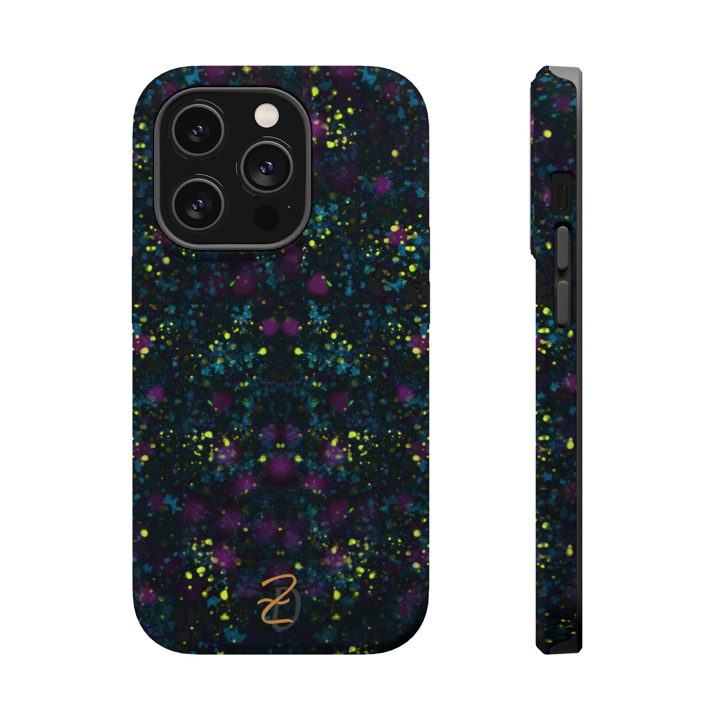 MagSafe Tough Cases - Digital Dark Splatter Design 7703