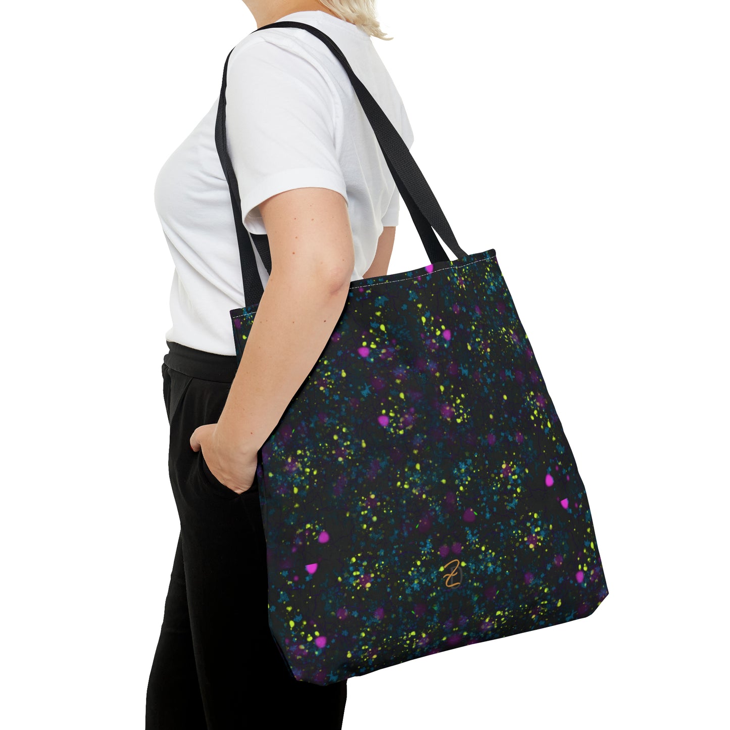 Tote Bag - Digital Dark Splatter Design 7703