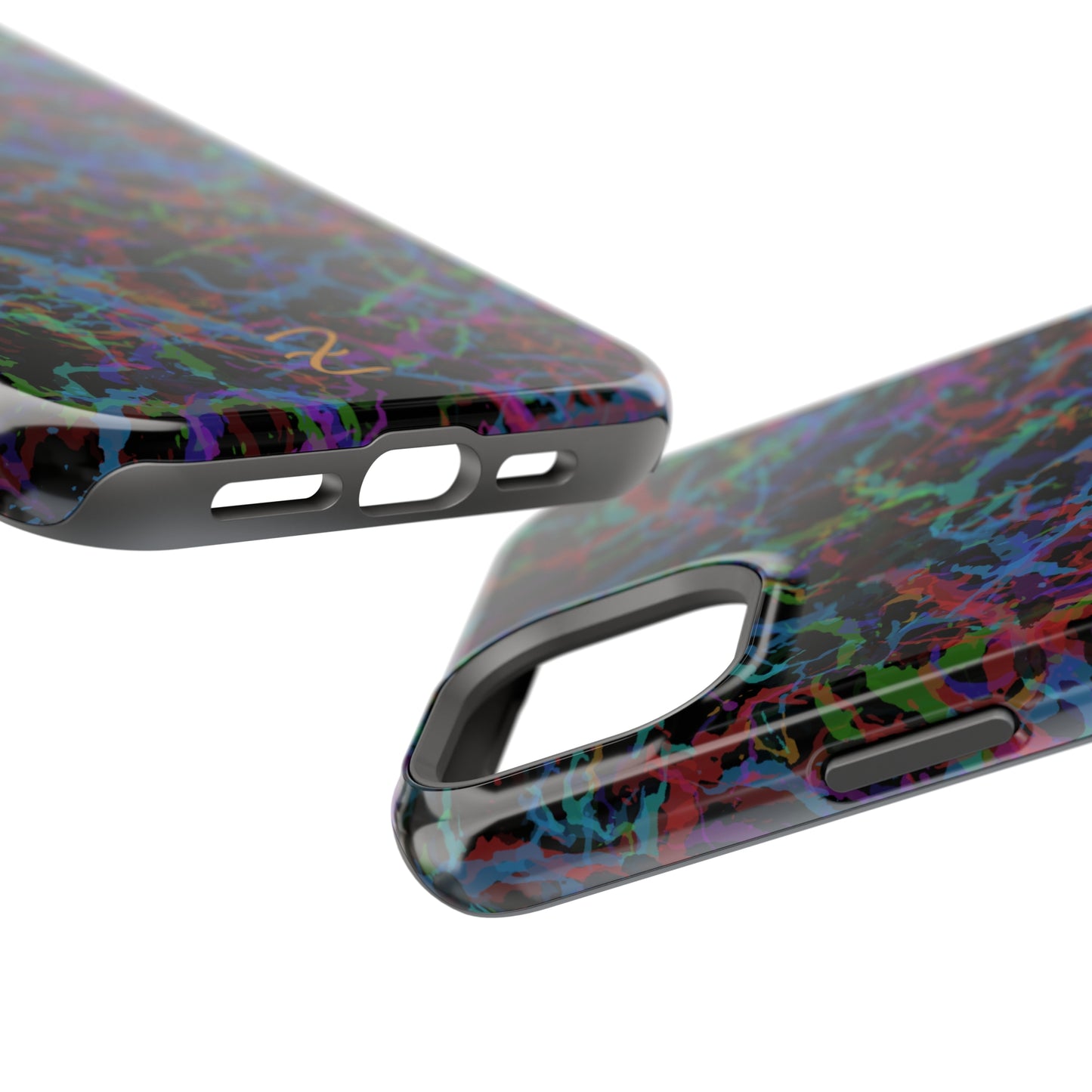 MagSafe Tough Cases - Dark Rainbow Lightening Design 7712