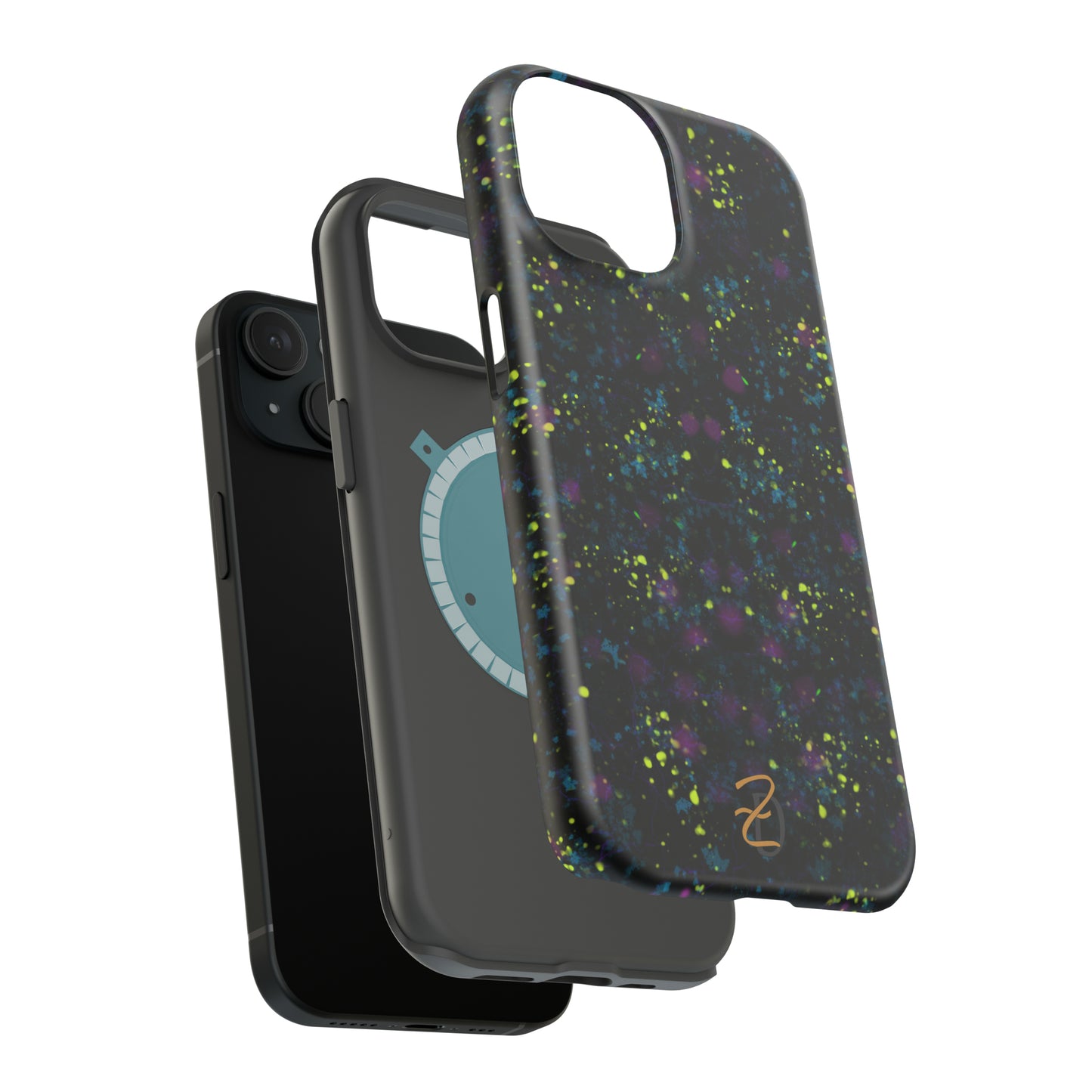 MagSafe Tough Cases - Digital Dark Splatter Design 7703