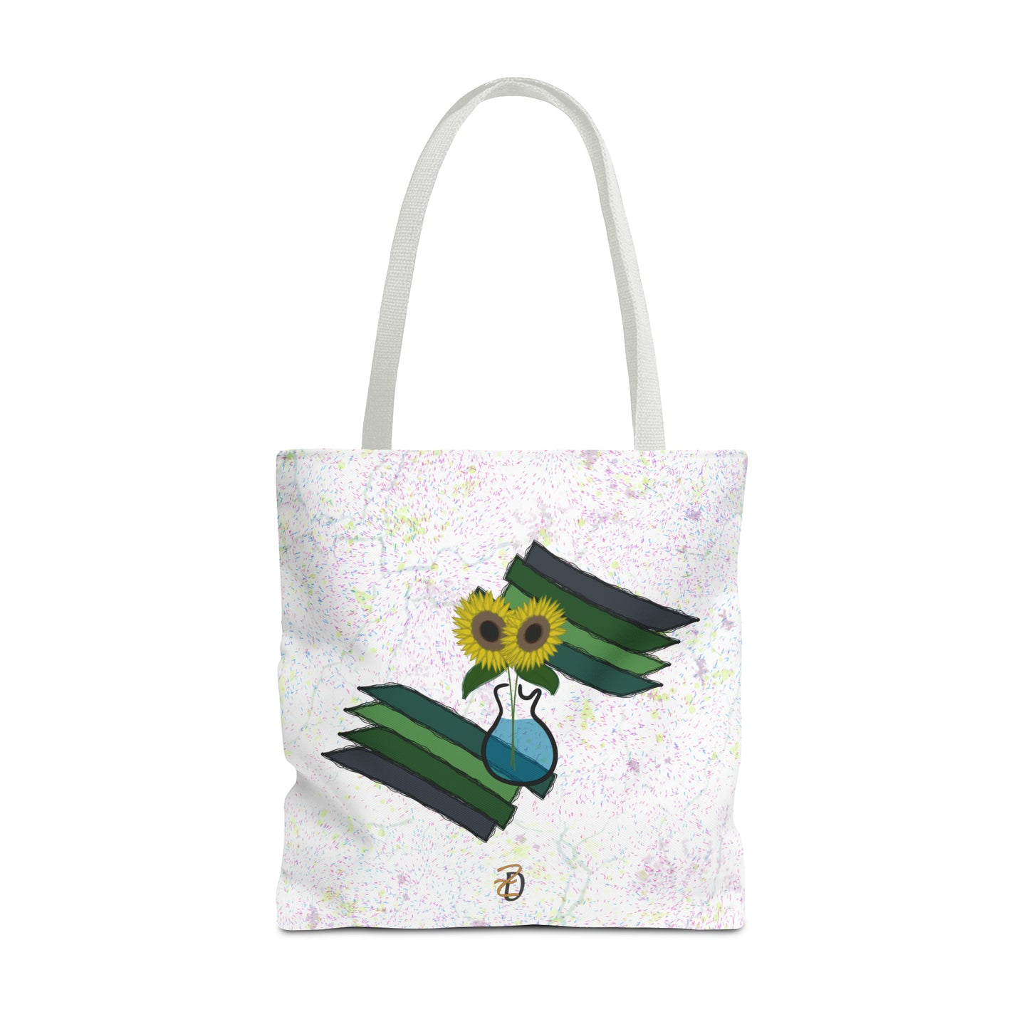 Tote Bag - Sunflower Guitar Vase Design 7702