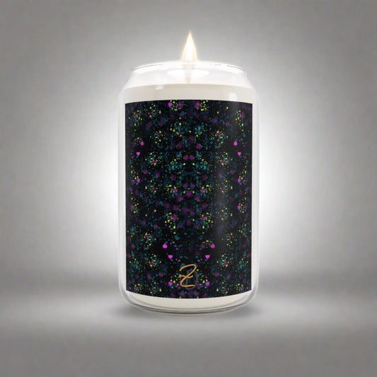 Digital Dark Splatter Scented Candle 13.75oz - Design 7703