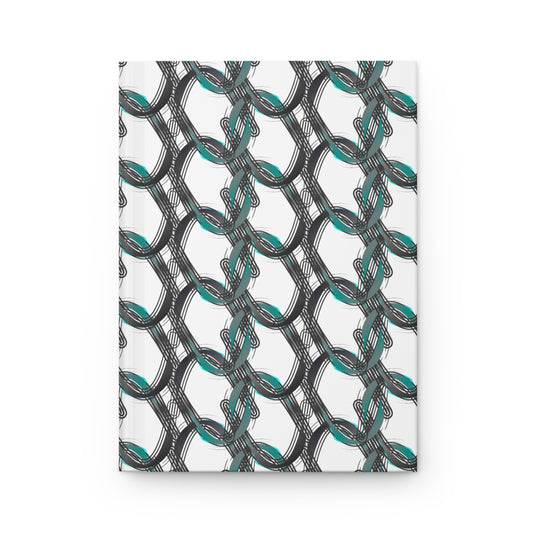 Digital Hoop Linked Hardcover Journal - Design 7707