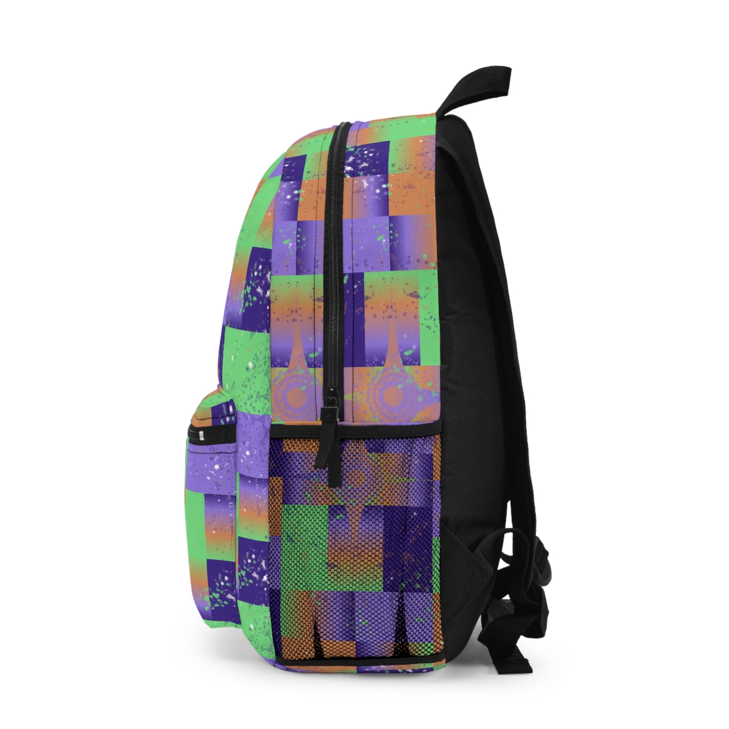 Light Backpack - Purple Star Splat Design 7705