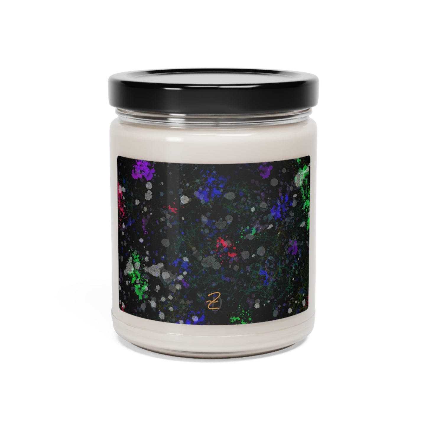 Green Lightening Splat Soy Scented Candle 9oz - Design 7706