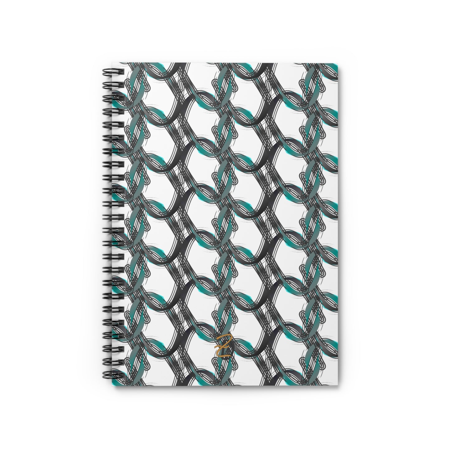 Digital Hoop Linked Ruled Spiral Notebook - Design 7707