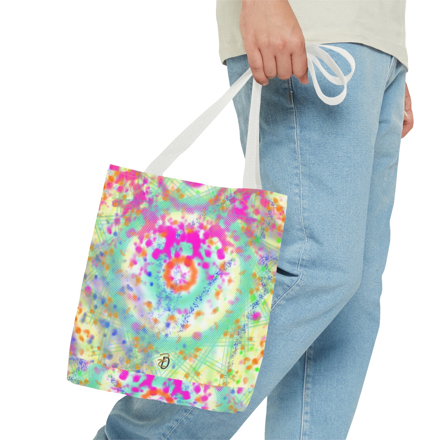 Digital Dye Splat Tote Bag - Design 7710