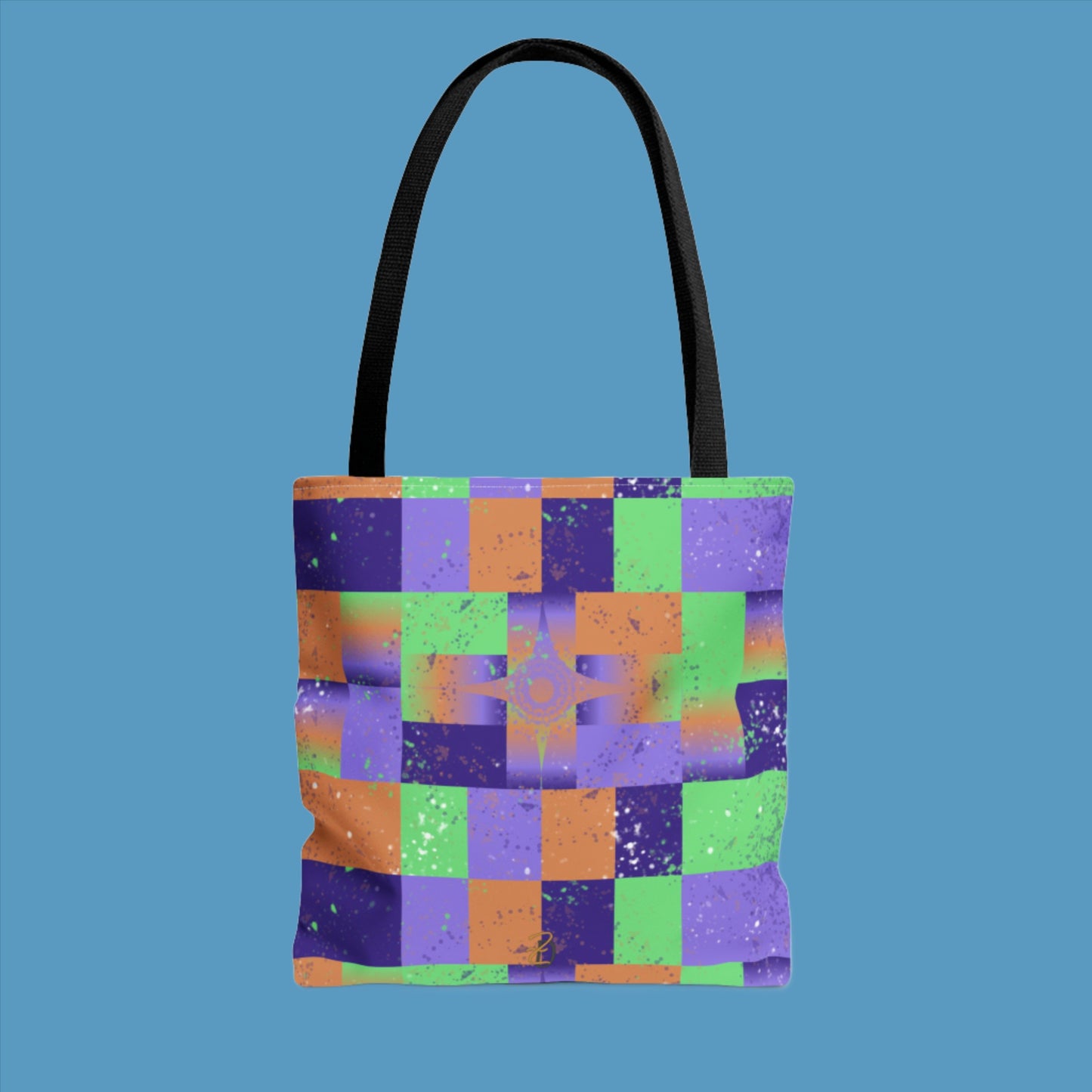 Tote Bag - Purple Star Splat Design 7705