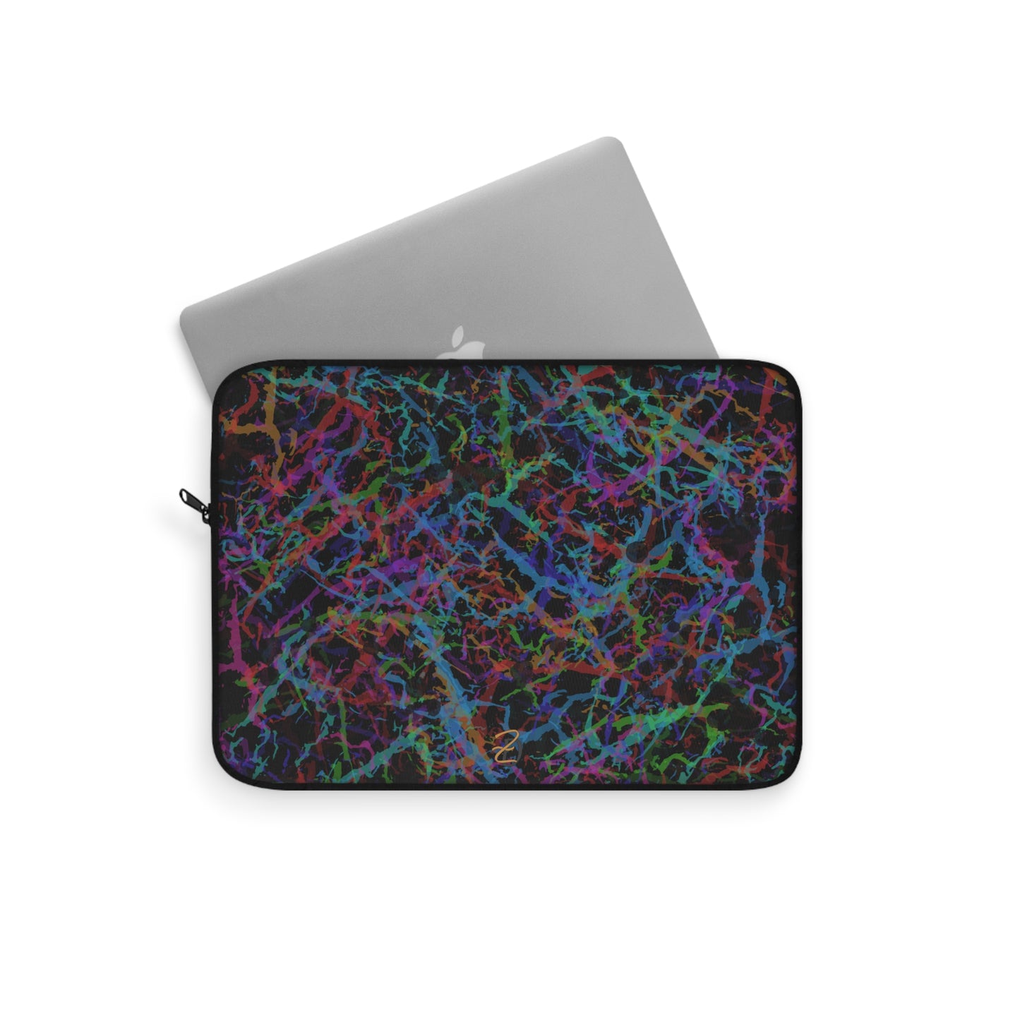 Laptop Sleeve - Dark Rainbow Lightening Design 7712